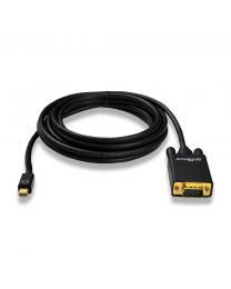 mini displayport to VGA adapter cable 10ft gold plated wrapped