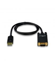 displayport to VGA adapter cable 3ft gold plated