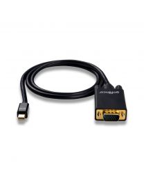 mini displayport to VGA adapter cable 3ft gold plated wrapped