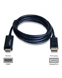 Male DisplayPort to Male HDMI 4K cable adapter 6ft gofanco