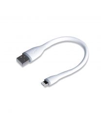 Flexible Lightning to USB Charging Cable (15 cm.) white