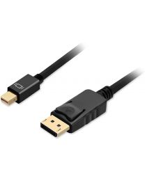 Male Mini DisplayPort to Male DisplayPort cable adapter 3ft gofanco