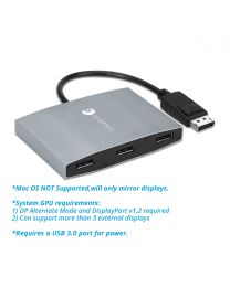1x3 DisplayPort MST Hub (PRO-MSTDP3DP)