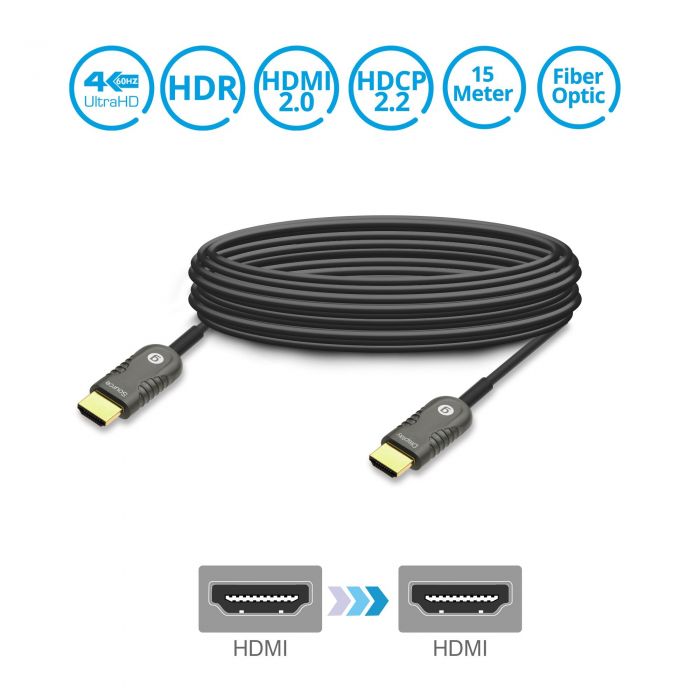 CABLE HDMI 2.0.V 4K - 3D Ready - 15 Metros
