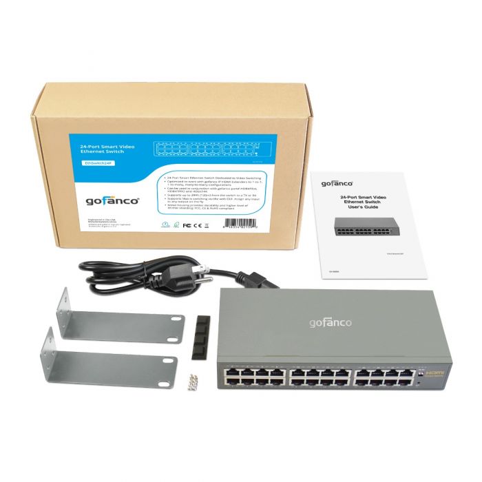 24-Port Smart Video Ethernet Network Switch (EthSwitch24P)