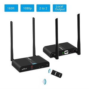 Wireless HDMI Extender Transmitter + Receiver Kit (Up to 50M) with